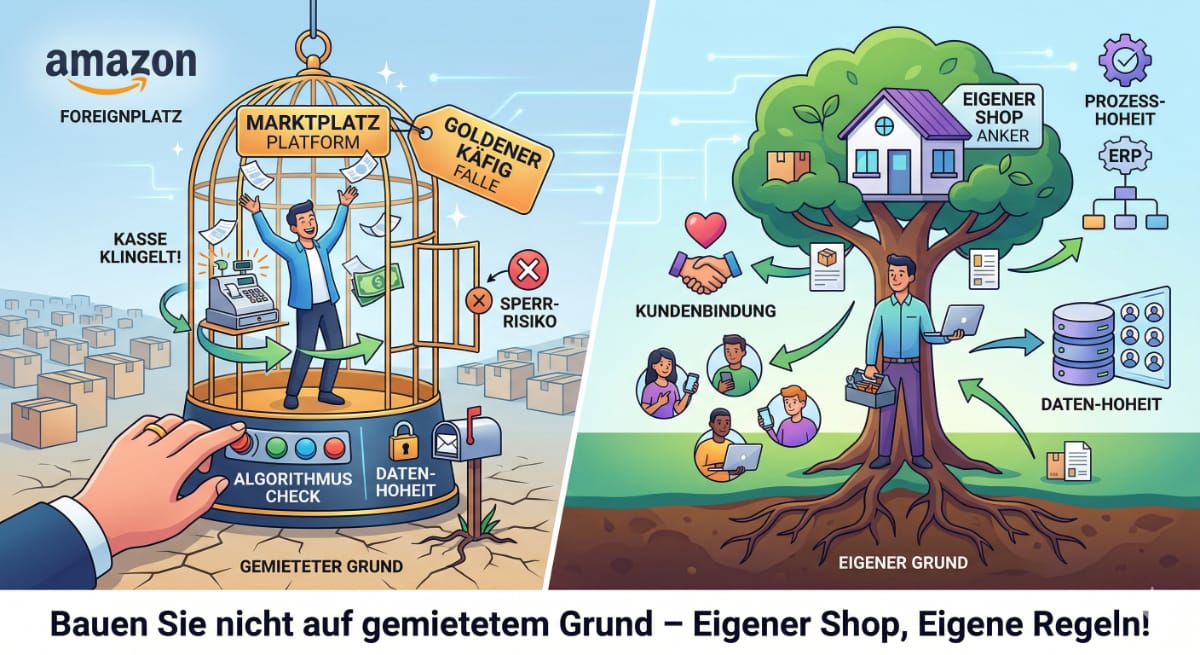 90 Sekunden: Amazon, eBay & Co. – Partner oder Endgegner?
